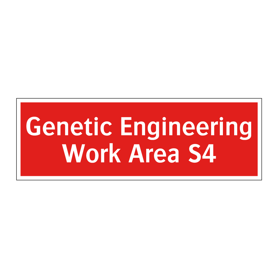 Genetic Engineering Work Area S4