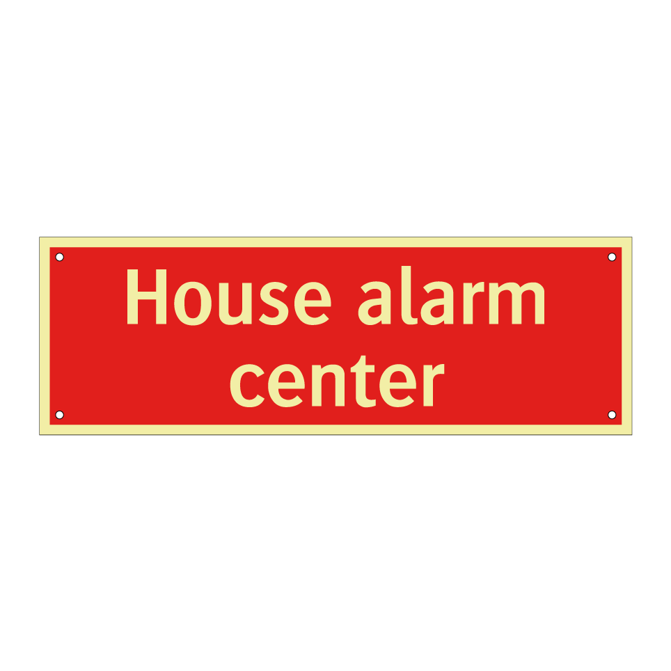 House alarm center