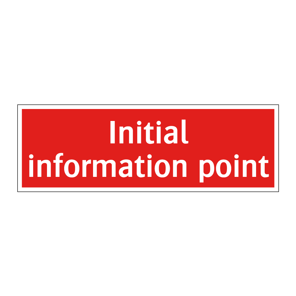 Initial information point