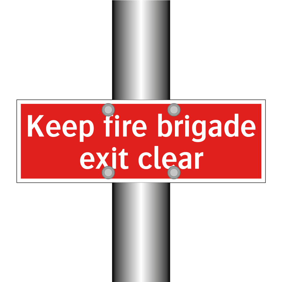 Keep fire brigade exit clear
