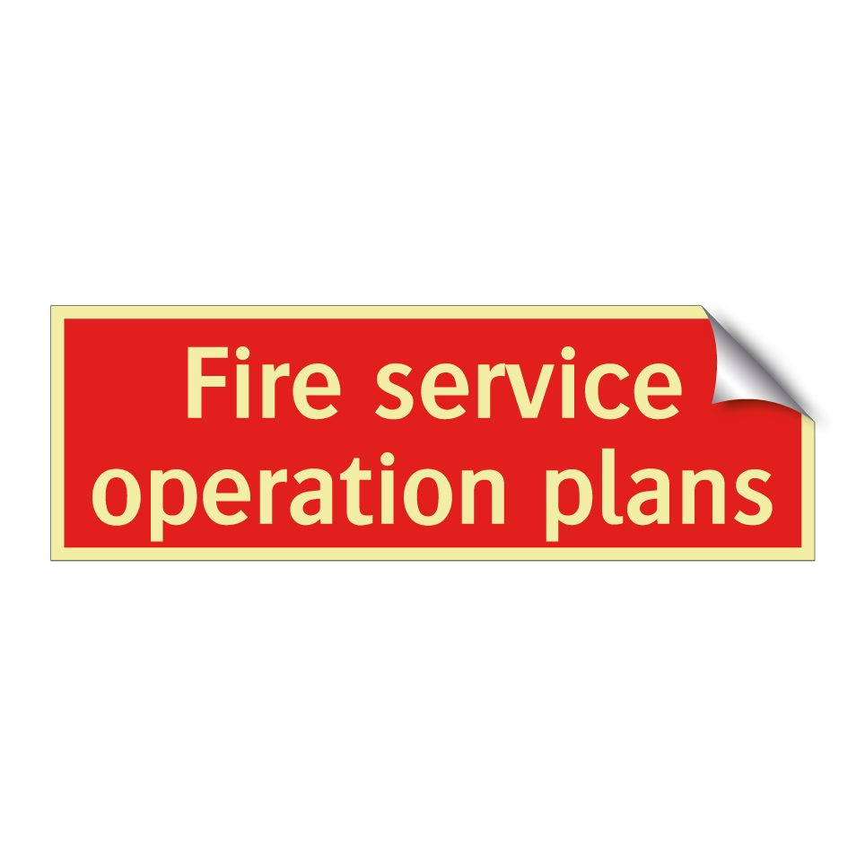 Fire service operation plans