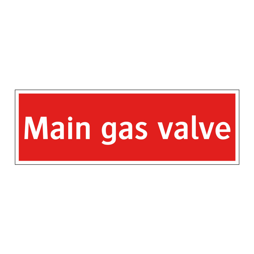 Main gas valve