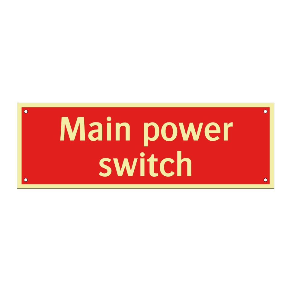 Main power switch