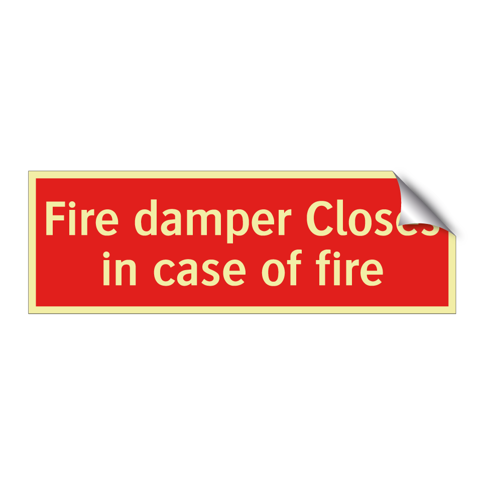 Fire damper Closes in case of fire