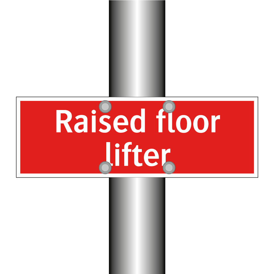 Raised floor lifter
