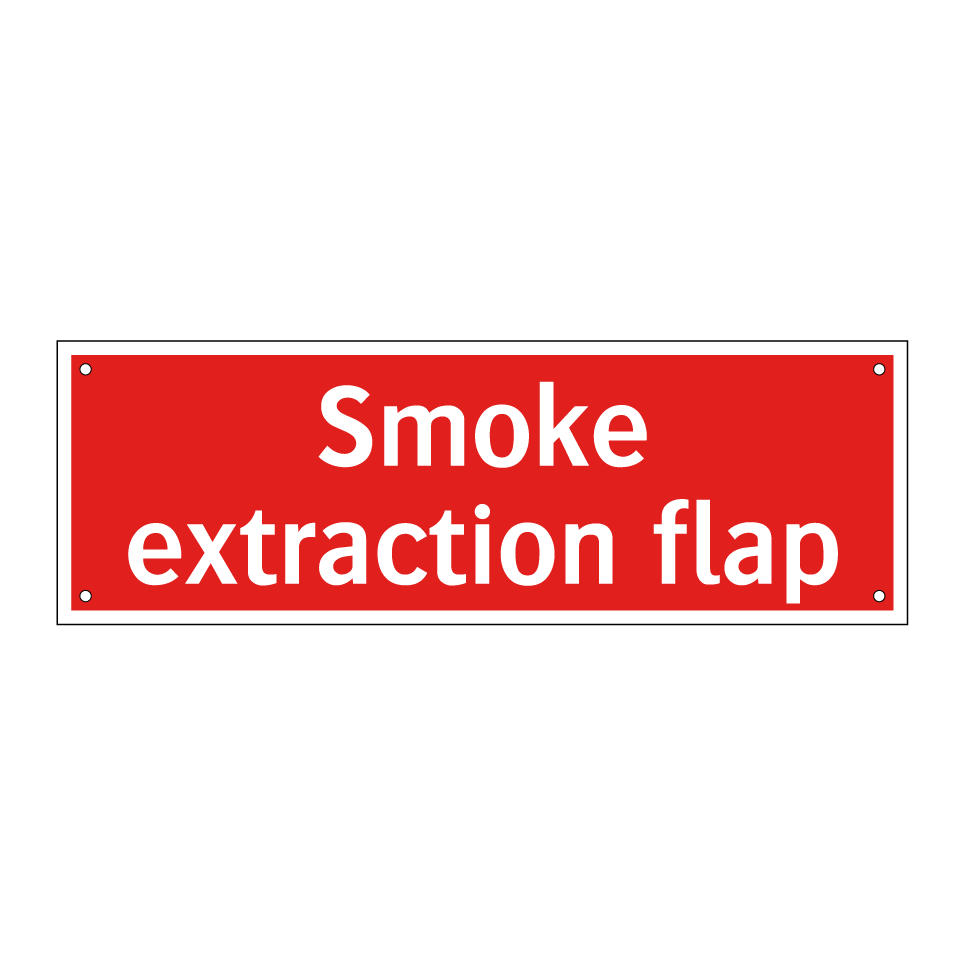 Smoke extraction flap