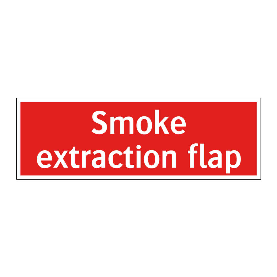 Smoke extraction flap