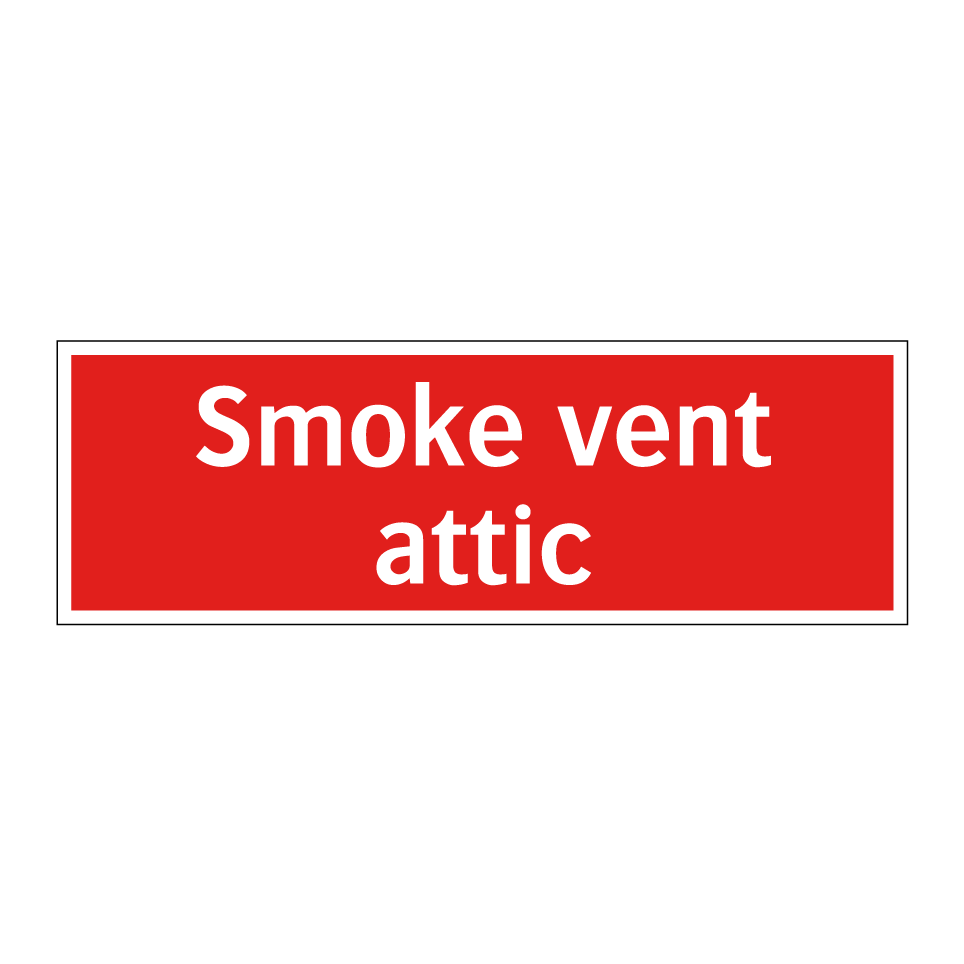 Smoke vent attic