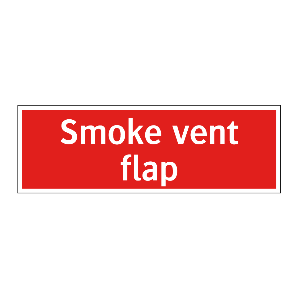 Smoke vent flap