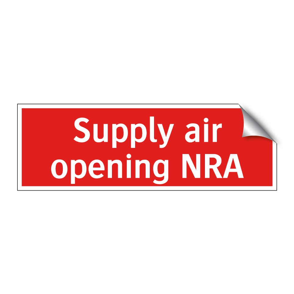 Supply air opening NRA