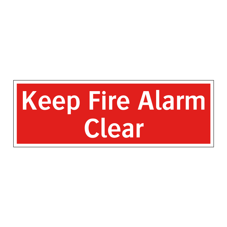 Keep Fire Alarm Clear