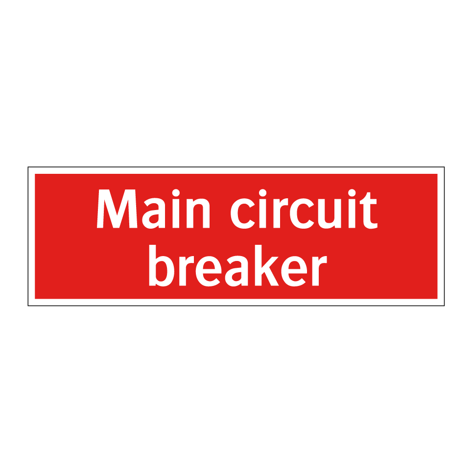 Main circuit breaker
