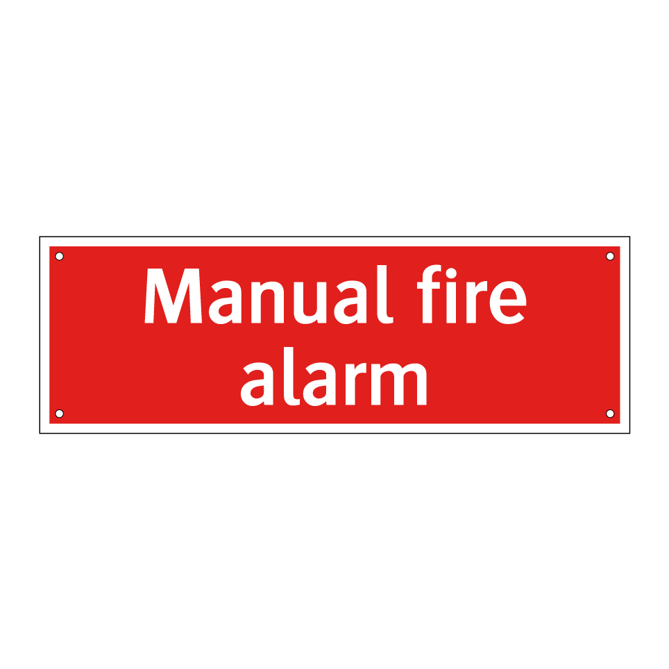 Manual fire alarm