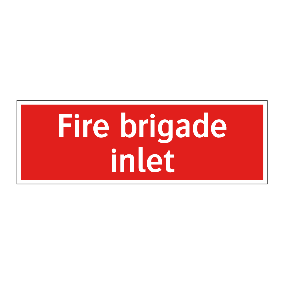Fire brigade inlet