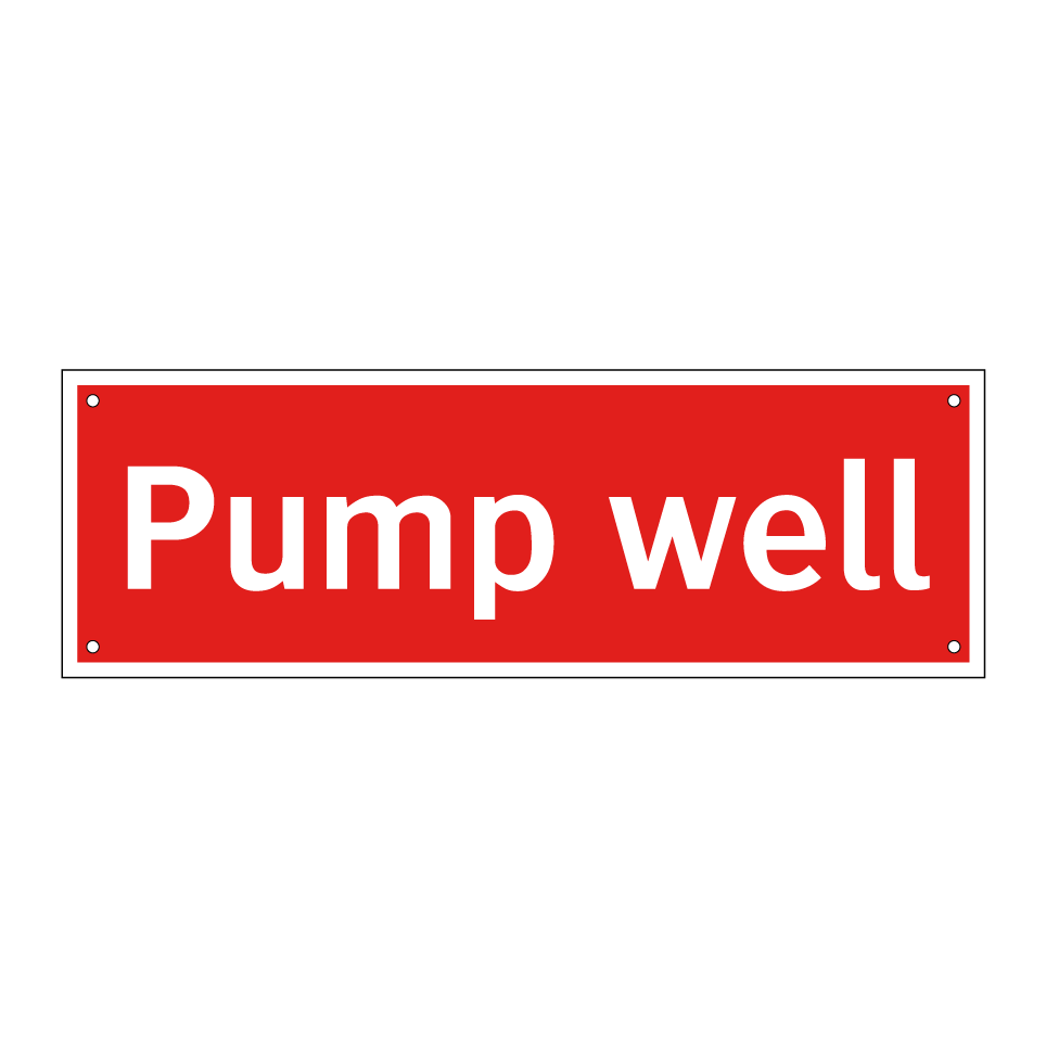 Pump well