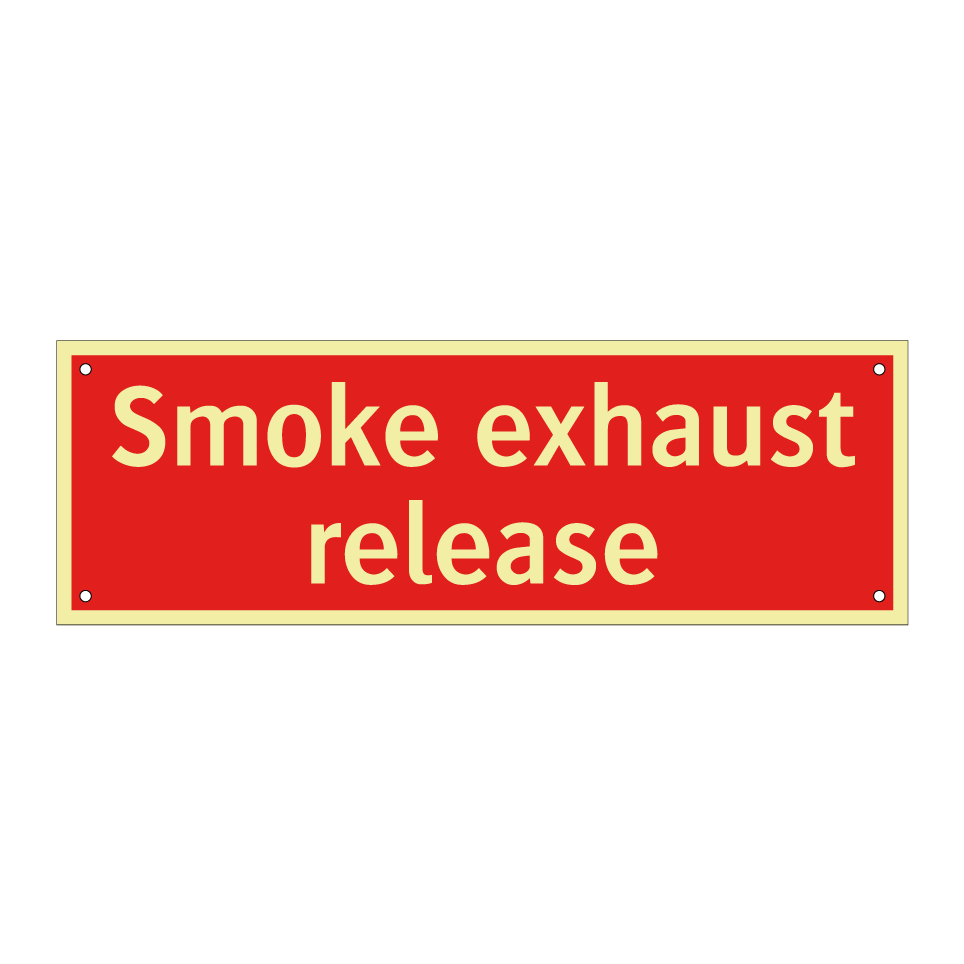 Smoke exhaust release