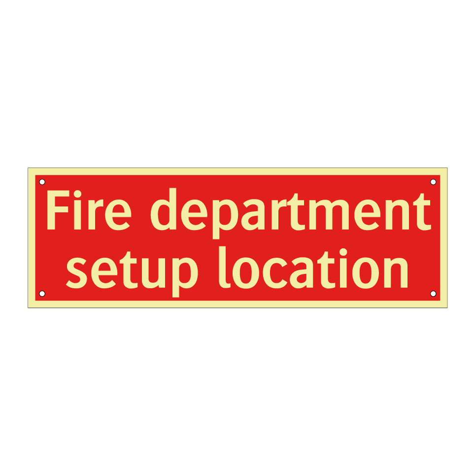 Fire department setup location