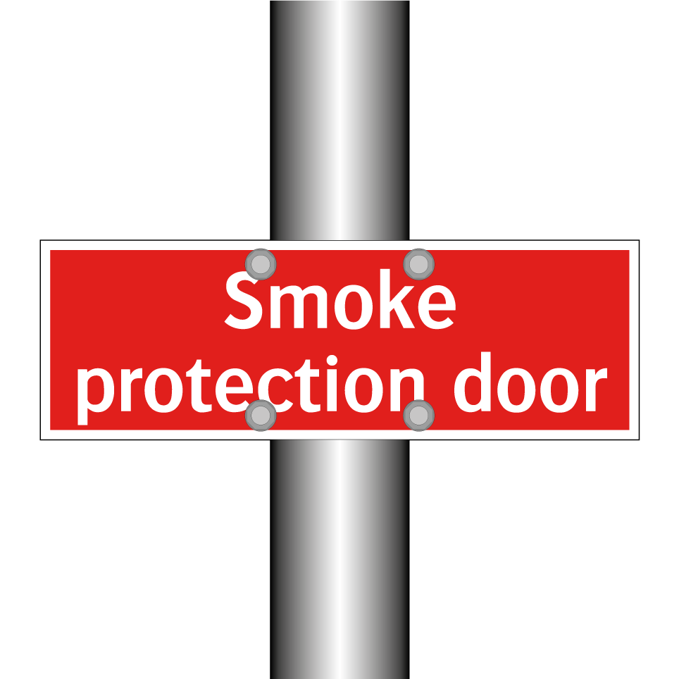 Smoke protection door