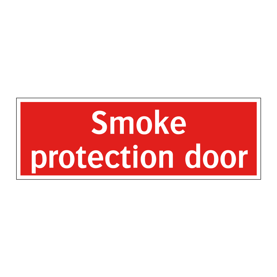 Smoke protection door