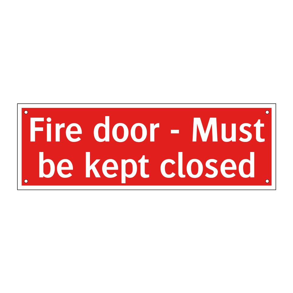 Fire door - Must be kept closed