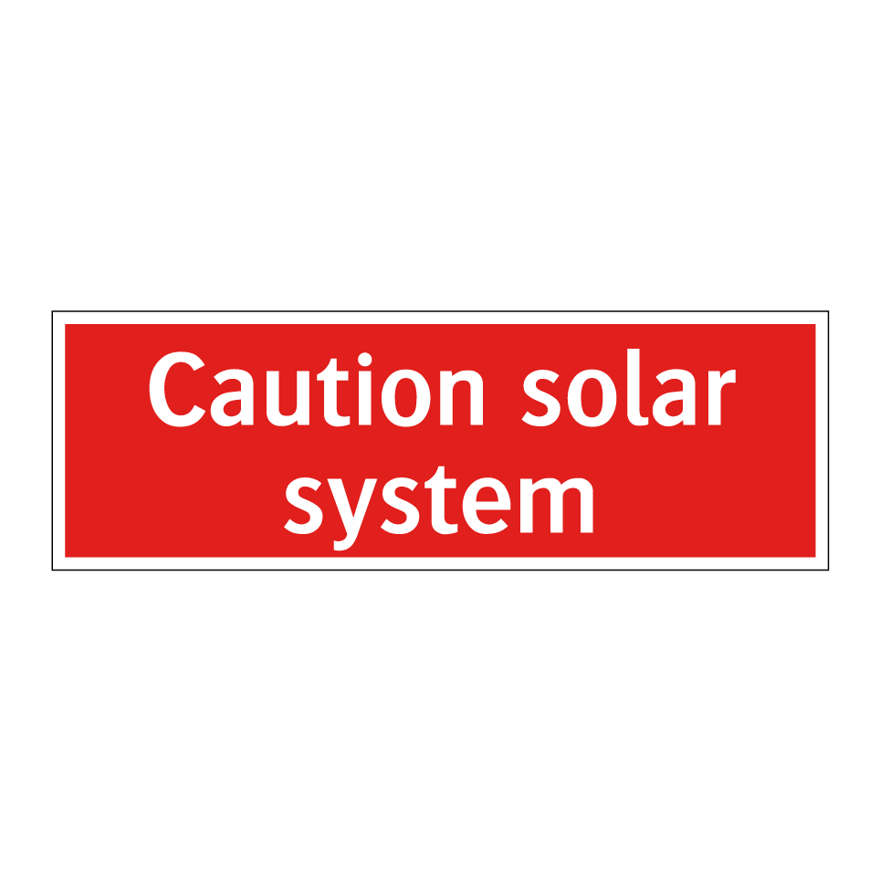 Caution solar system