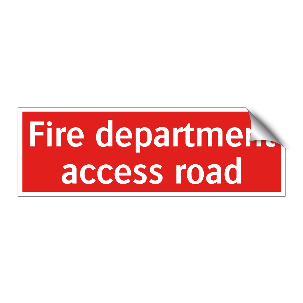Fire department access road
