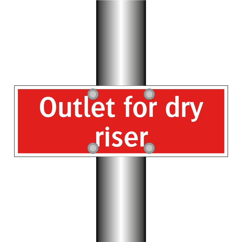 Outlet for dry riser