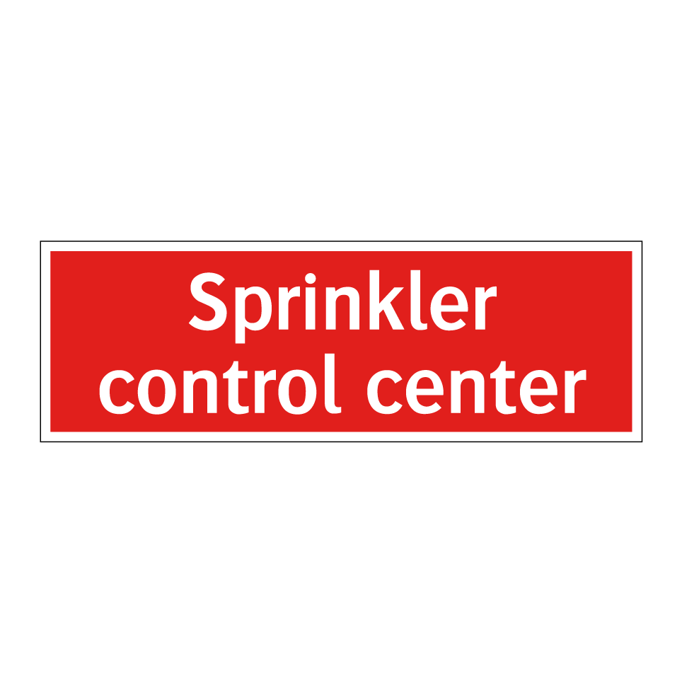 Sprinkler control center