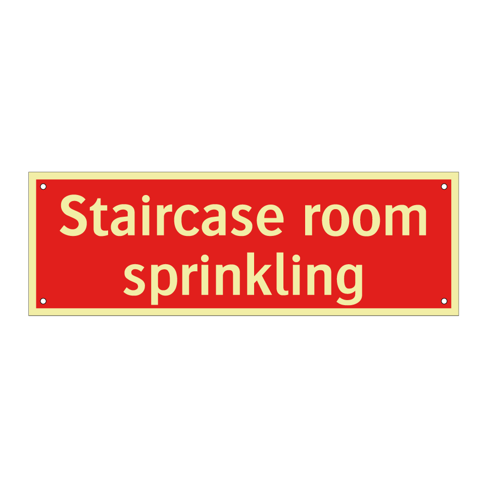 Staircase room sprinkling