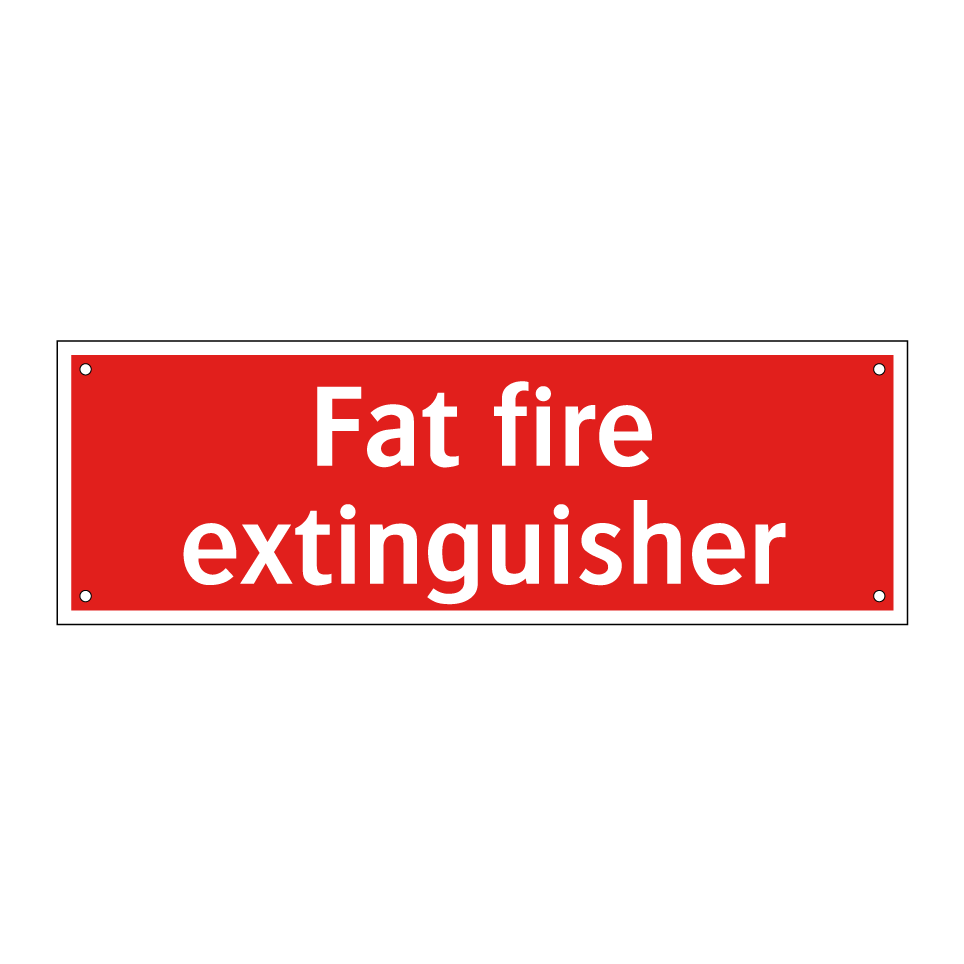 Fat fire extinguisher
