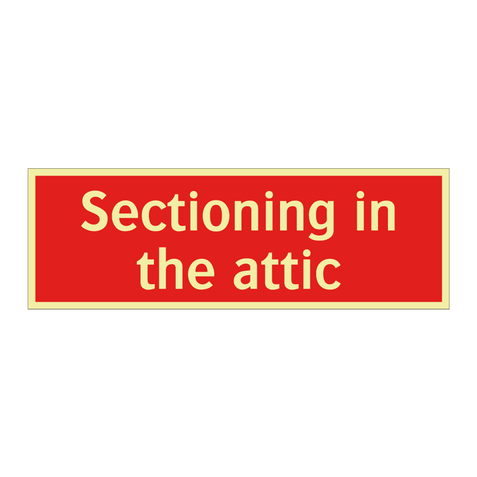 Sectioning in the attic