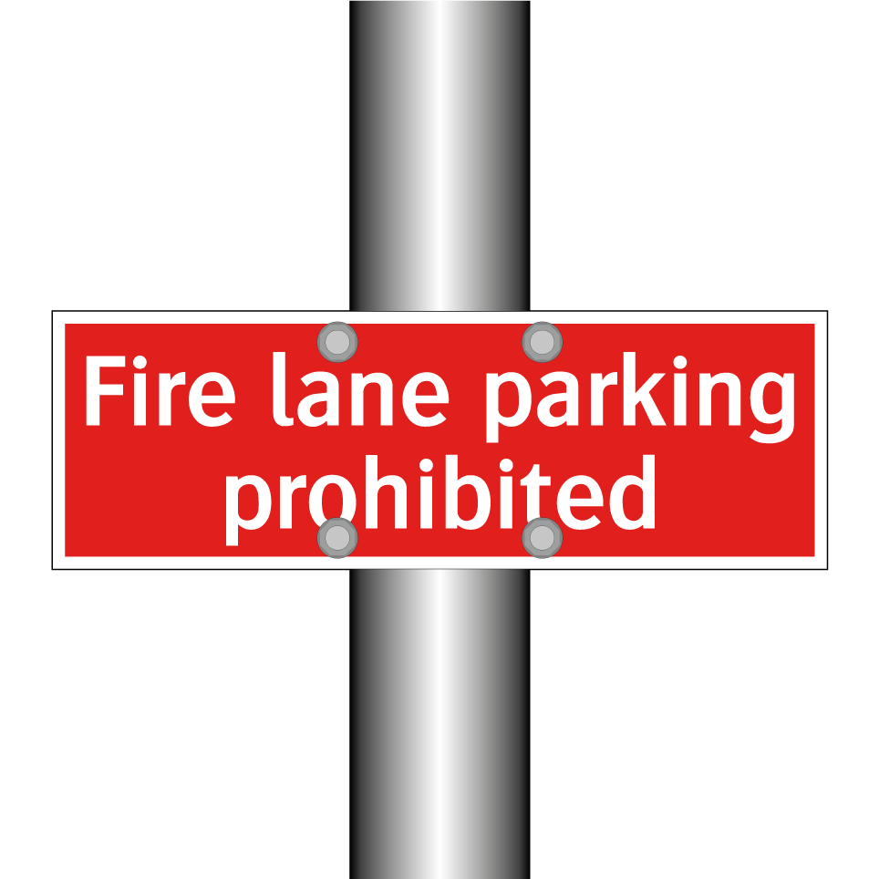 Fire lane parking prohibited
