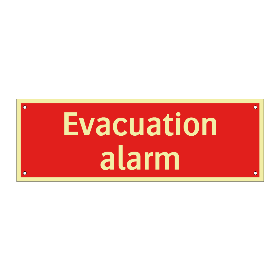 Evacuation alarm
