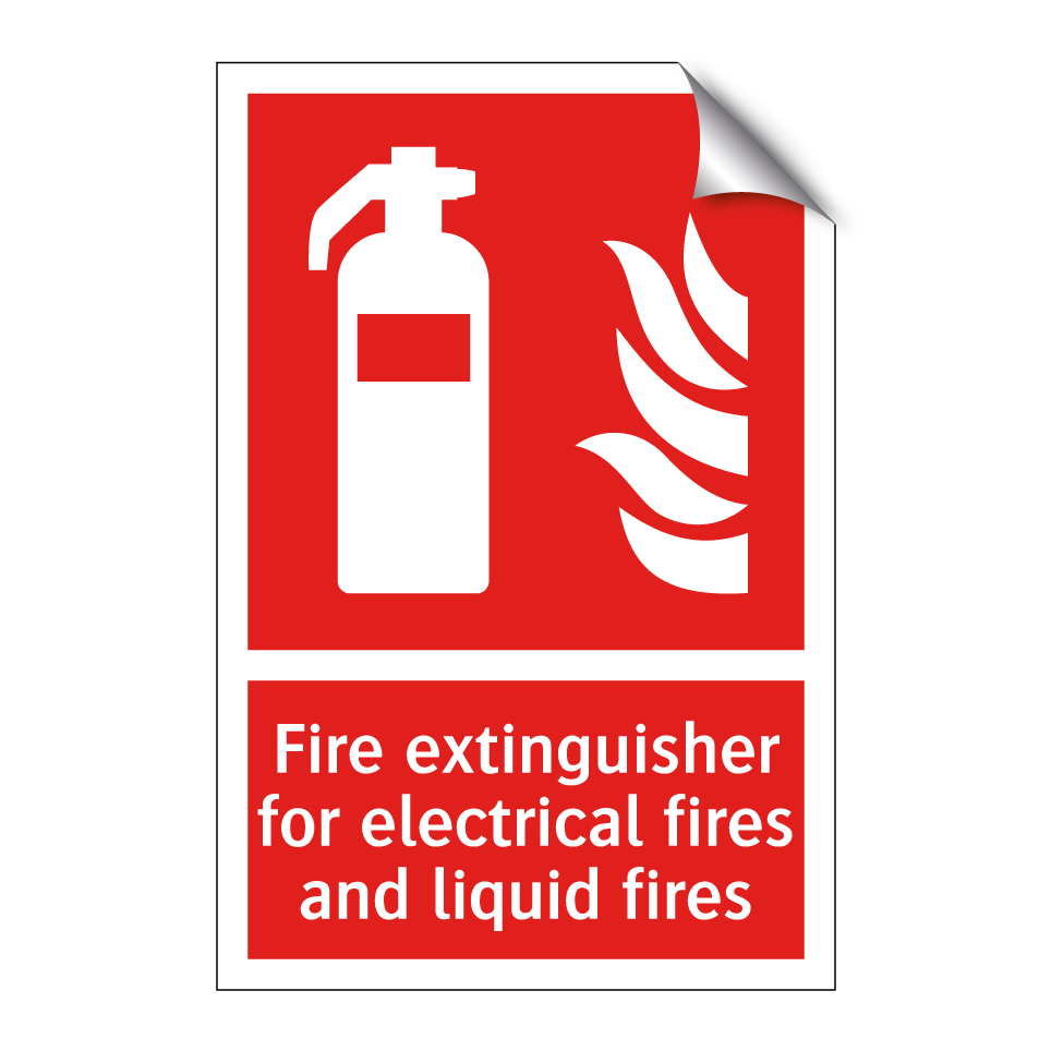 Fire extinguisher for electrical fires and liquid fires