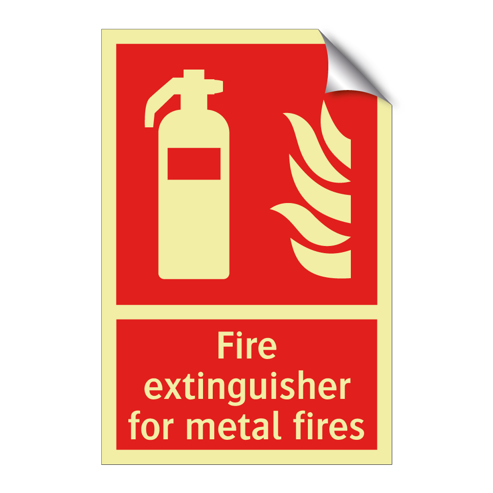 Fire extinguisher for metal fires