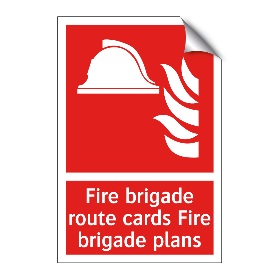 Fire brigade route cards Fire brigade plans
