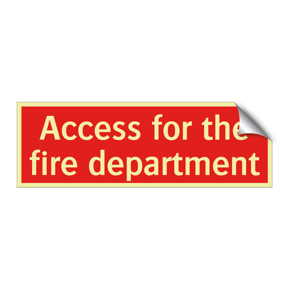 Access for the fire department