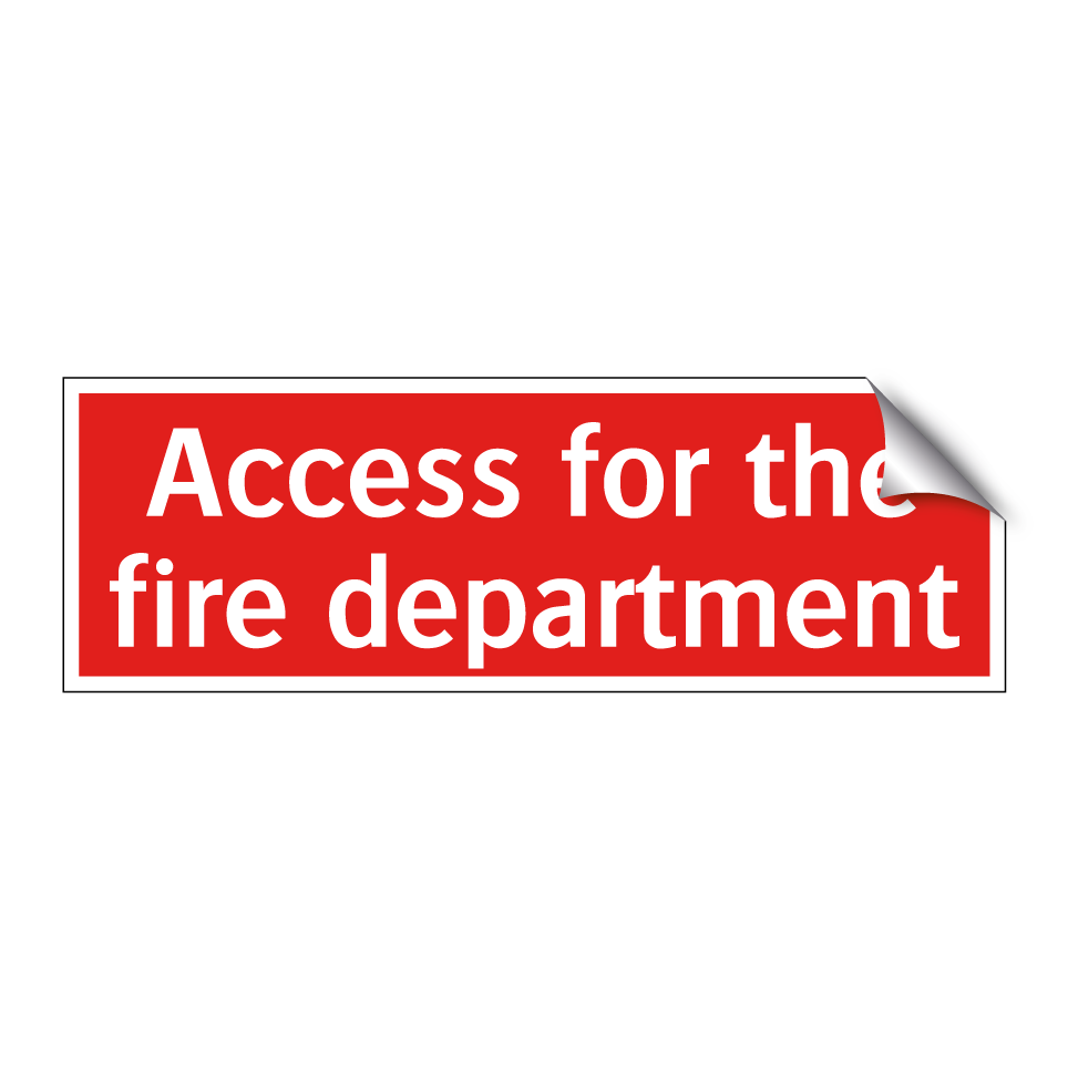 Access for the fire department