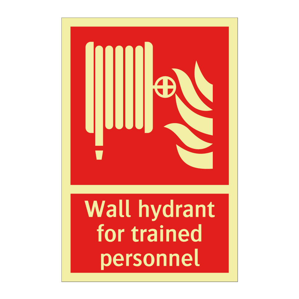 Wall hydrant for trained personnel