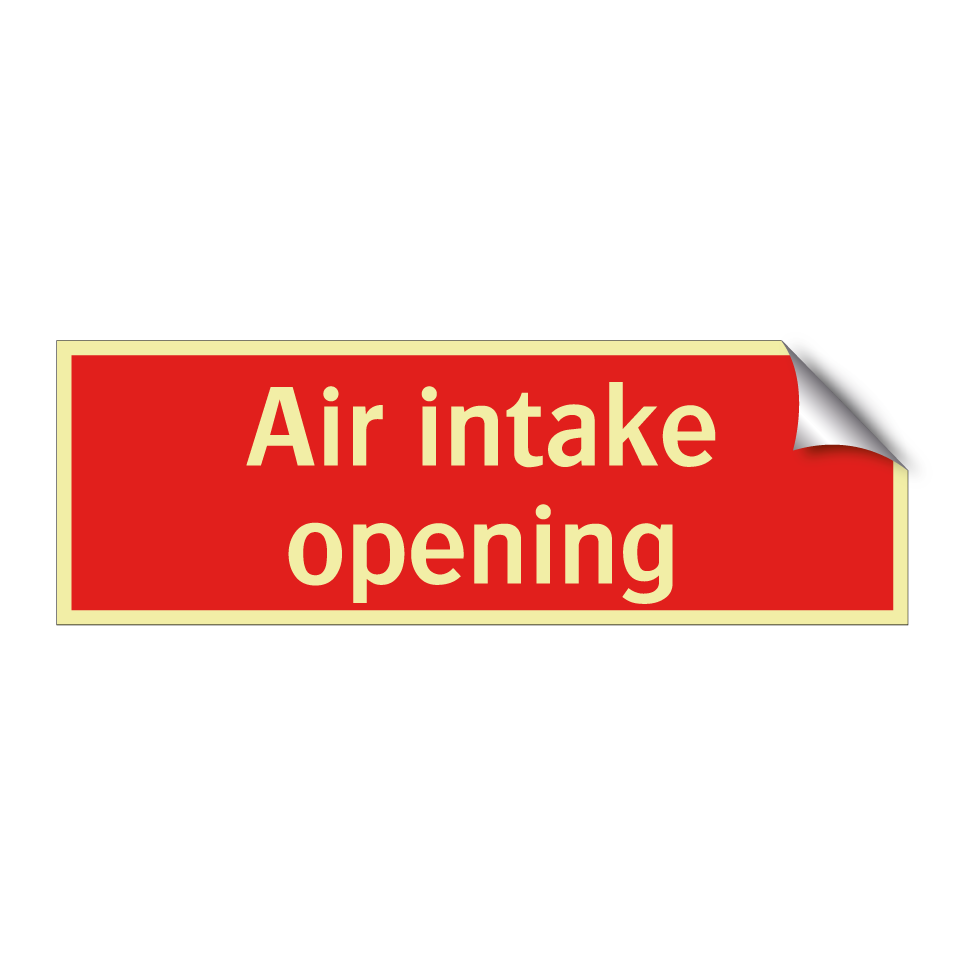 Air intake opening