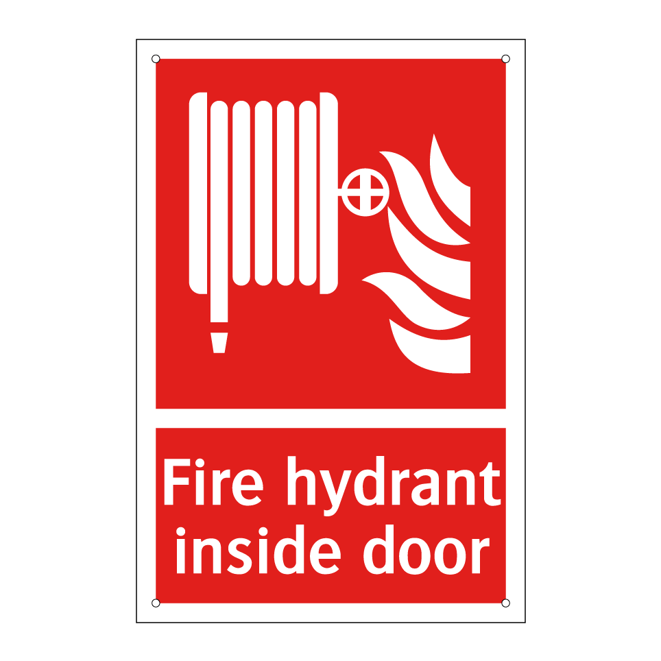 Fire hydrant inside door
