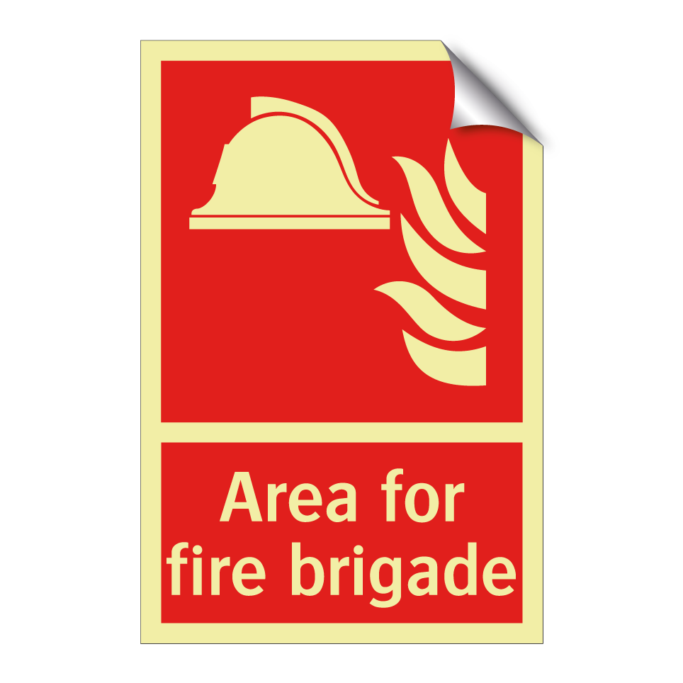 Area for fire brigade