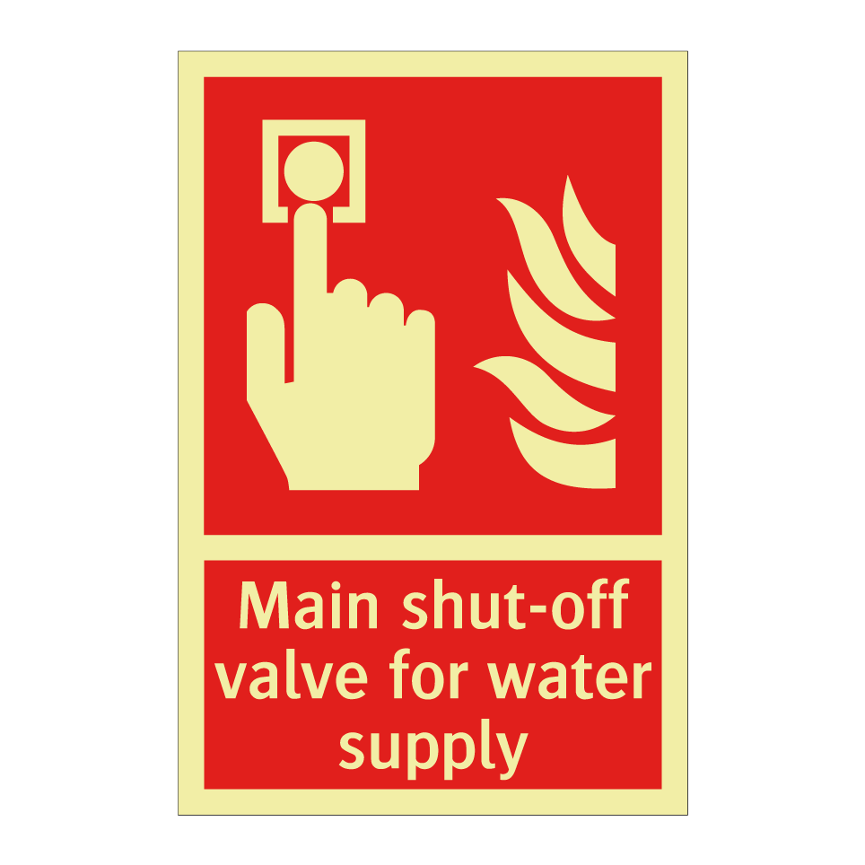 Main shut-off valve for water supply