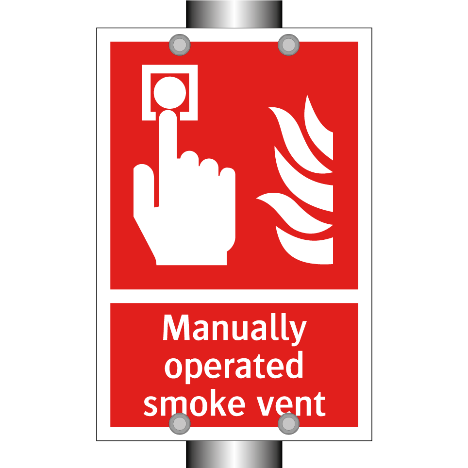 Manually operated smoke vent