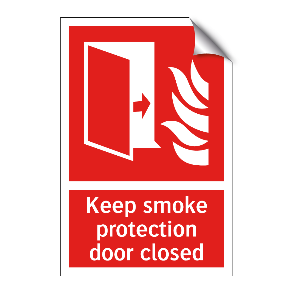 Keep smoke protection door closed
