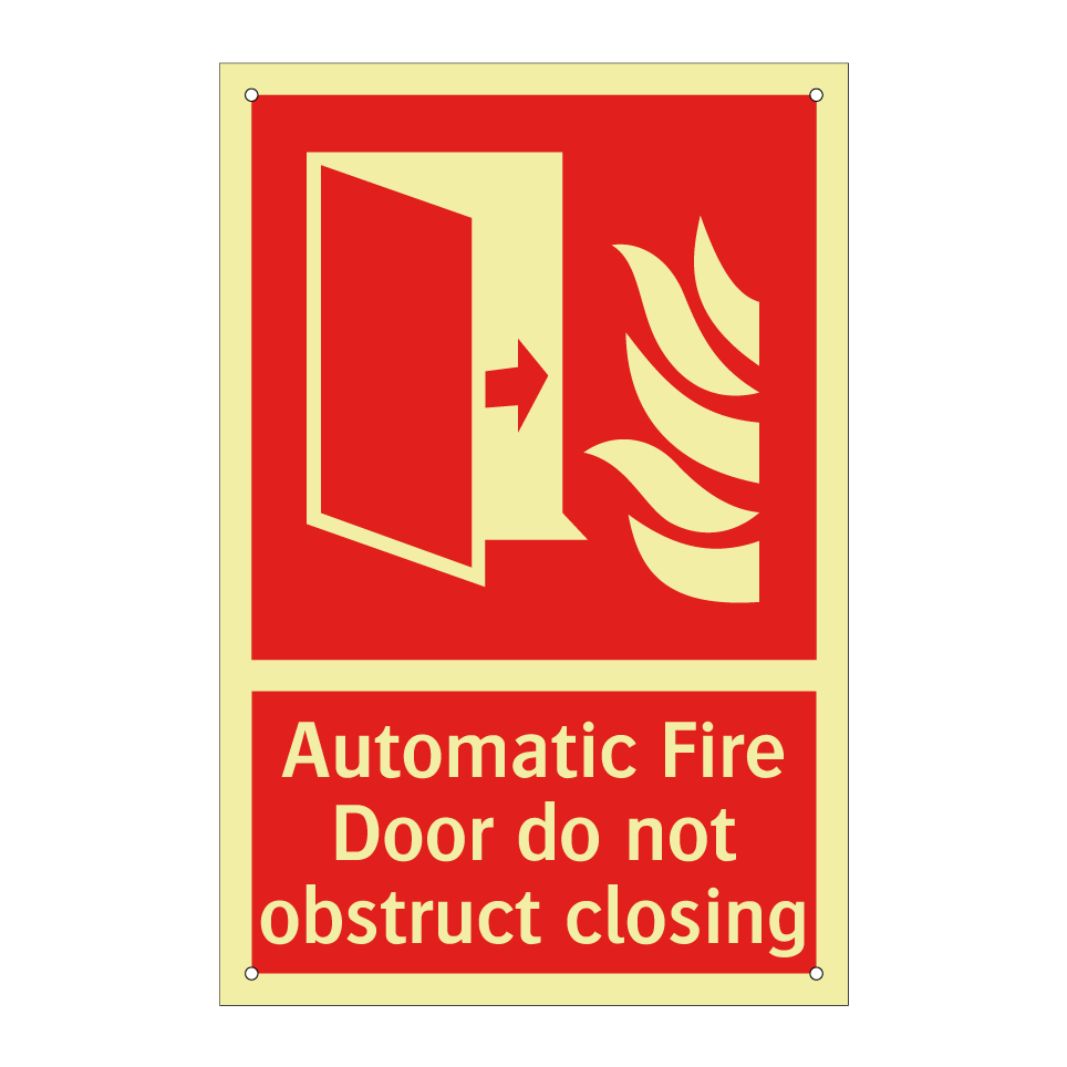 Automatic Fire Door do not obstruct closing
