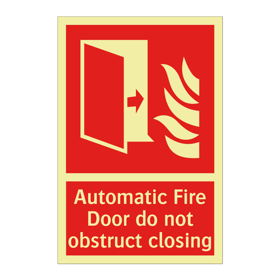 Automatic Fire Door do not obstruct closing