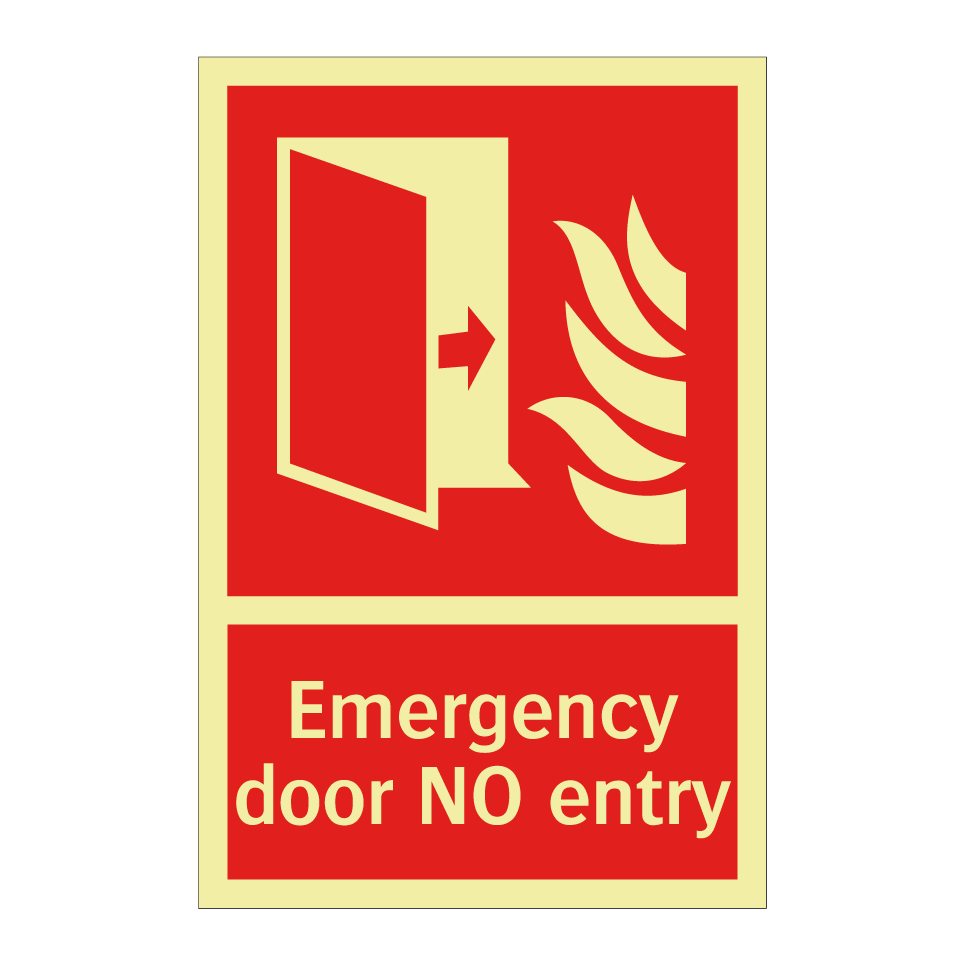 Emergency door NO entry