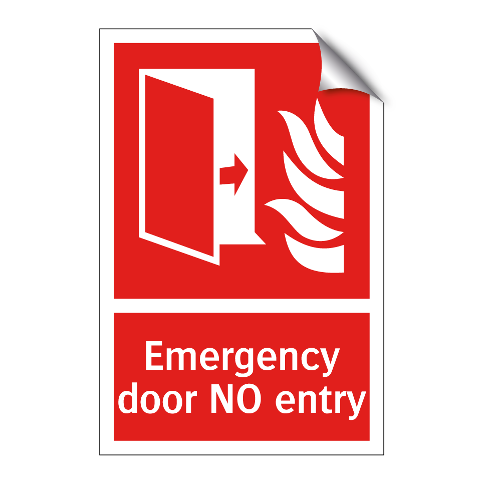 Emergency door NO entry