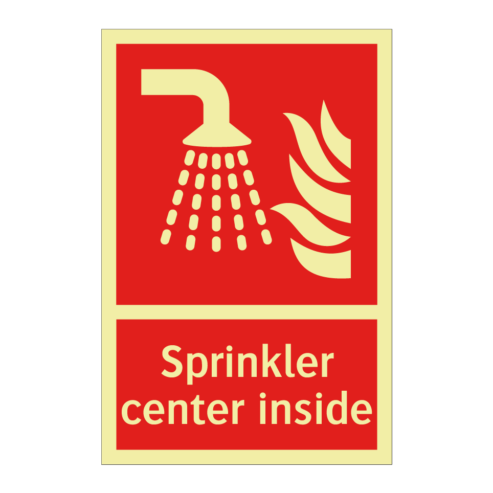 Sprinkler center inside